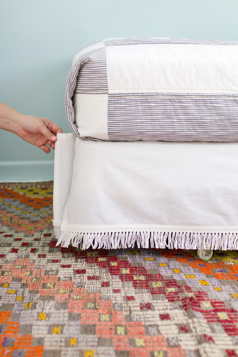 Best ideas about DIY Bed Skirts
. Save or Pin DIY Velcro Bedskirt A Beautiful Mess Now.
