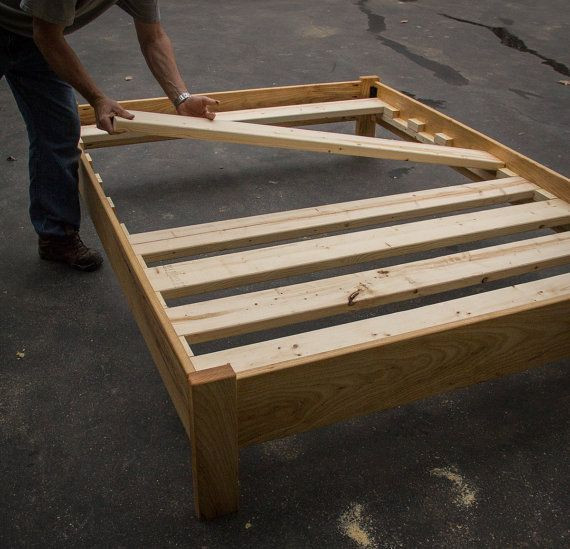 Best ideas about DIY Bed Slats
. Save or Pin OAK SIMPLE BED Platform Bed Frame Now.