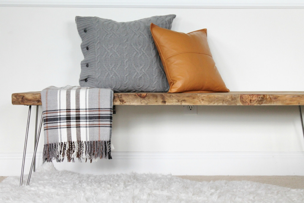 Best ideas about DIY Bedroom Bench
. Save or Pin Simple Modern Farmhouse Holiday Bedroom Now.