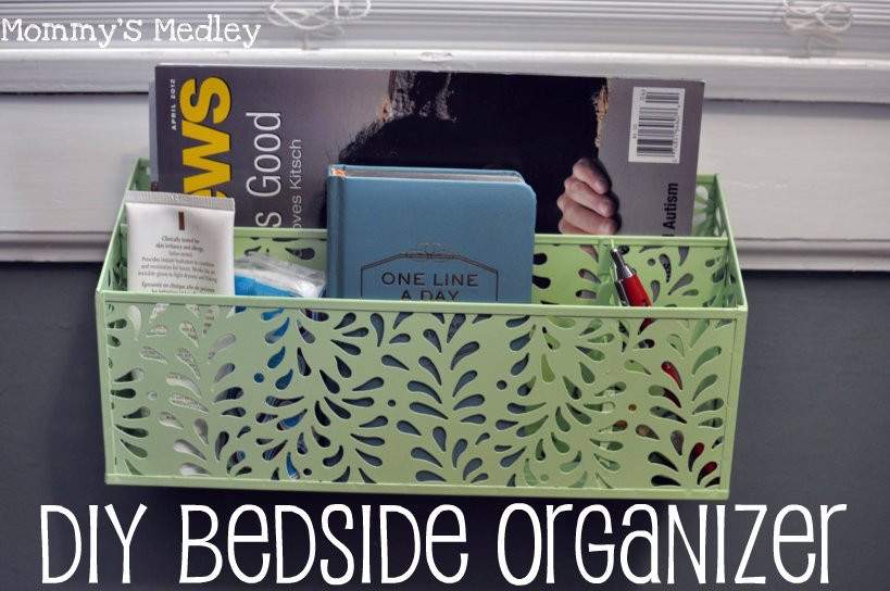 Best ideas about DIY Bedside Caddy
. Save or Pin Easy DIY Bedside Organizer Now.