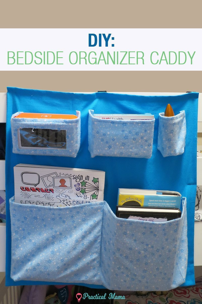 Best ideas about DIY Bedside Caddy
. Save or Pin DIY Bedside organizer caddy with printable pattern Now.