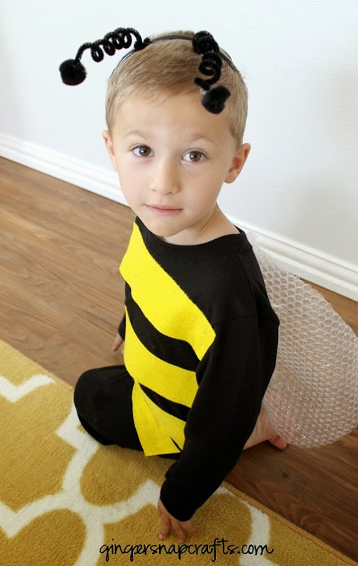 Best ideas about DIY Bee Costume
. Save or Pin Ginger Snap Crafts No Sew Bee Costume tutorial Now.