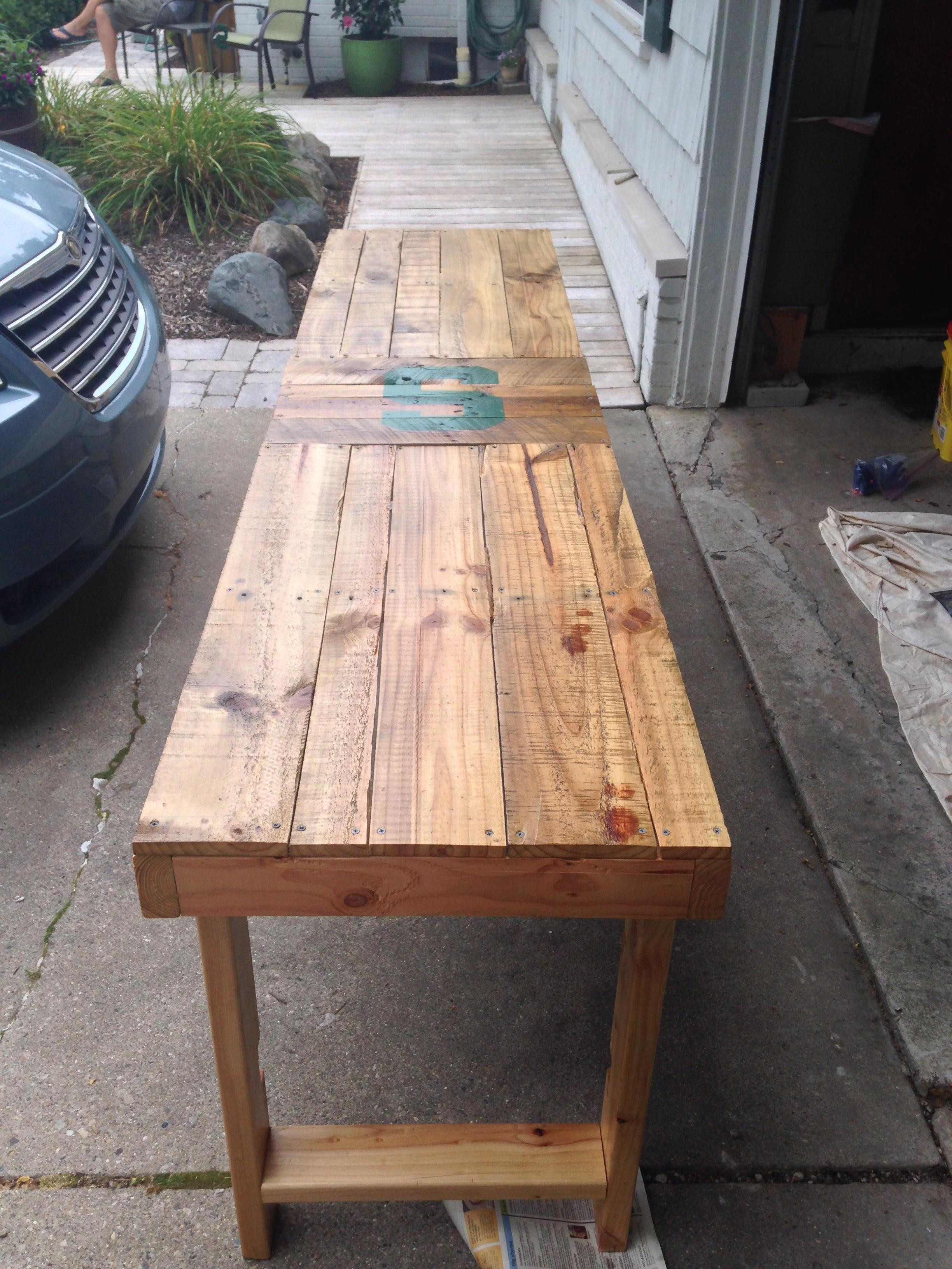 Best ideas about DIY Beer Pong Table
. Save or Pin I Want This Homemade Wood Beer Pong Table So Bad Now.