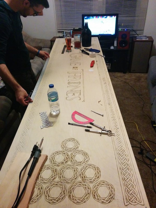 Best ideas about DIY Beer Pong Table
. Save or Pin DIY Game of Thrones beer pong table theCHIVE Now.