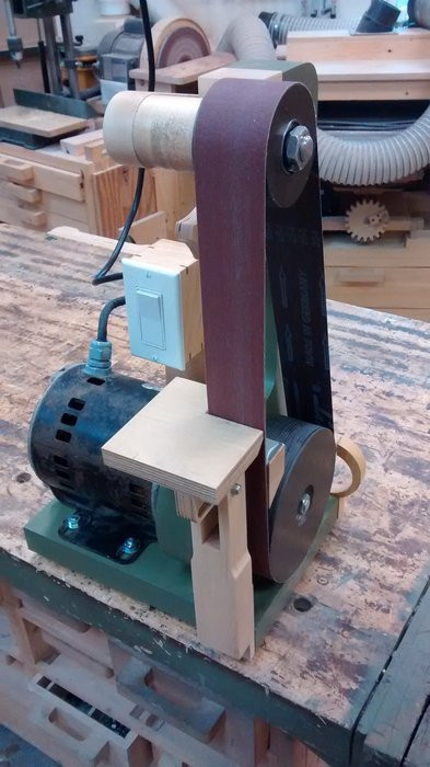 Best ideas about DIY Belt Grinder
. Save or Pin Homemade Belt sander grinder by geekwoodworker Now.