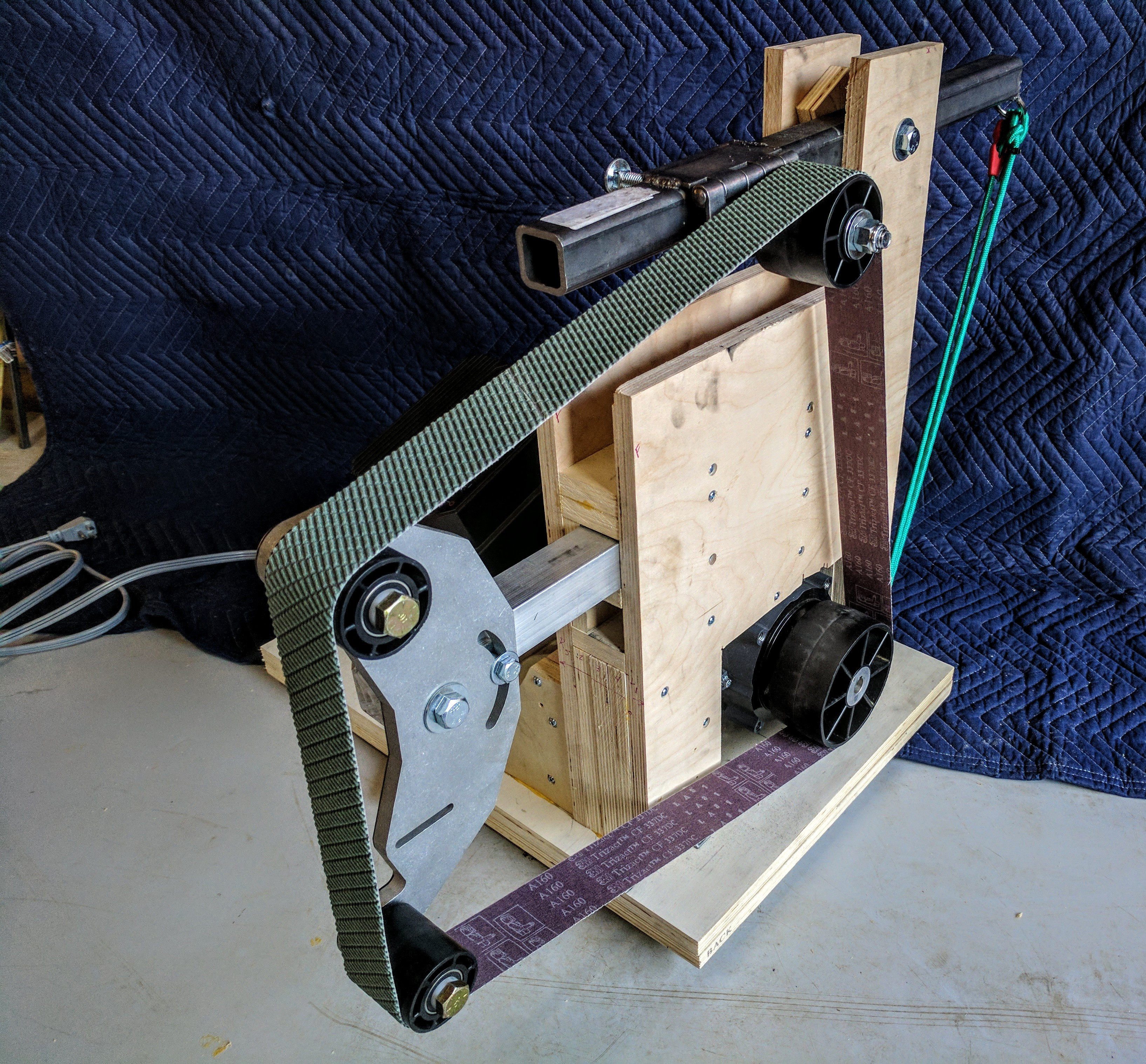 Best ideas about DIY Belt Grinder
. Save or Pin DIY 2x72 Belt Grinder plywood Grinders Sanders etc Now.