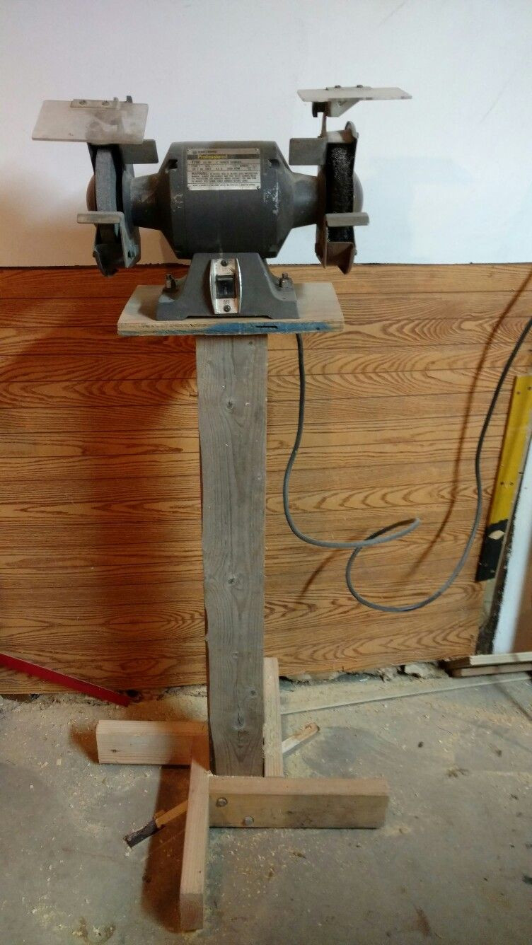 Best ideas about DIY Bench Grinder Stand
. Save or Pin Made this bench grinder stand from scrap lumber I put a Now.