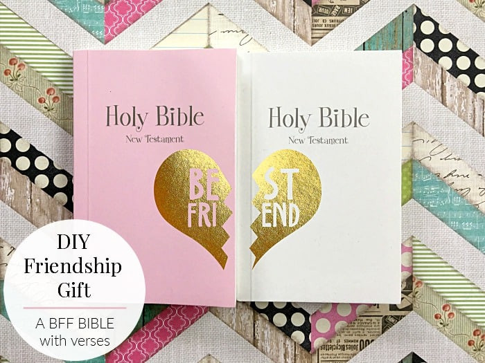 Best ideas about DIY Bff Gifts
. Save or Pin A DIY FRIENDSHIP GIFT A BFF BIBLE with verses Now.