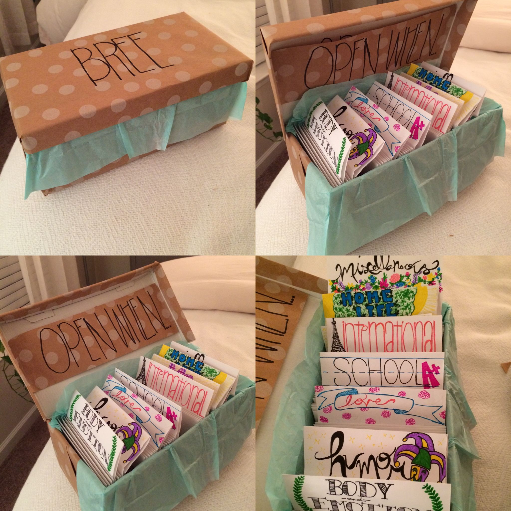 Best ideas about DIY Bff Gifts
. Save or Pin "Open When" Letters for long distance friendship Now.