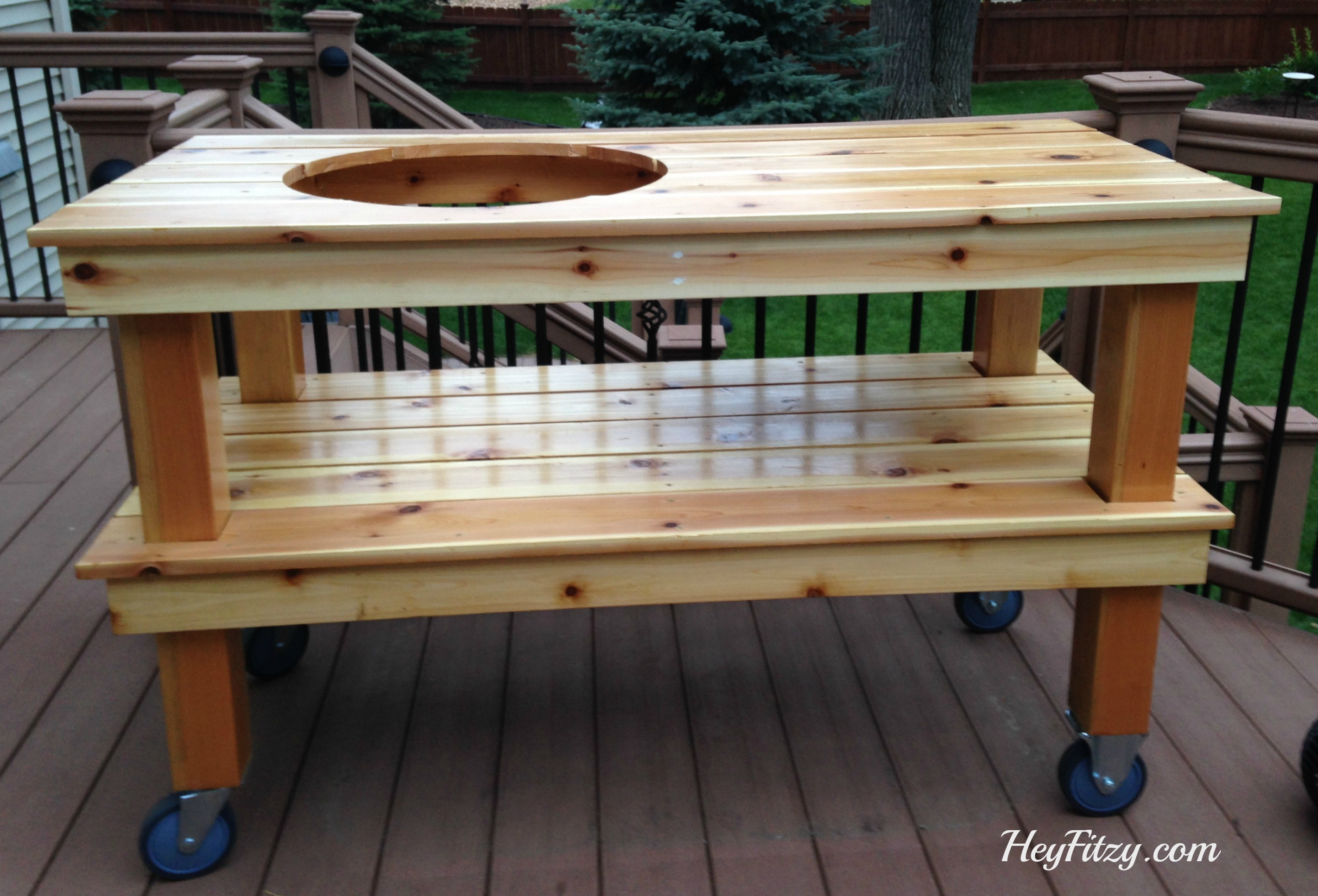 Best ideas about DIY Big Green Egg Table
. Save or Pin The Big Green Egg DIY Table Hey Fitzy Now.