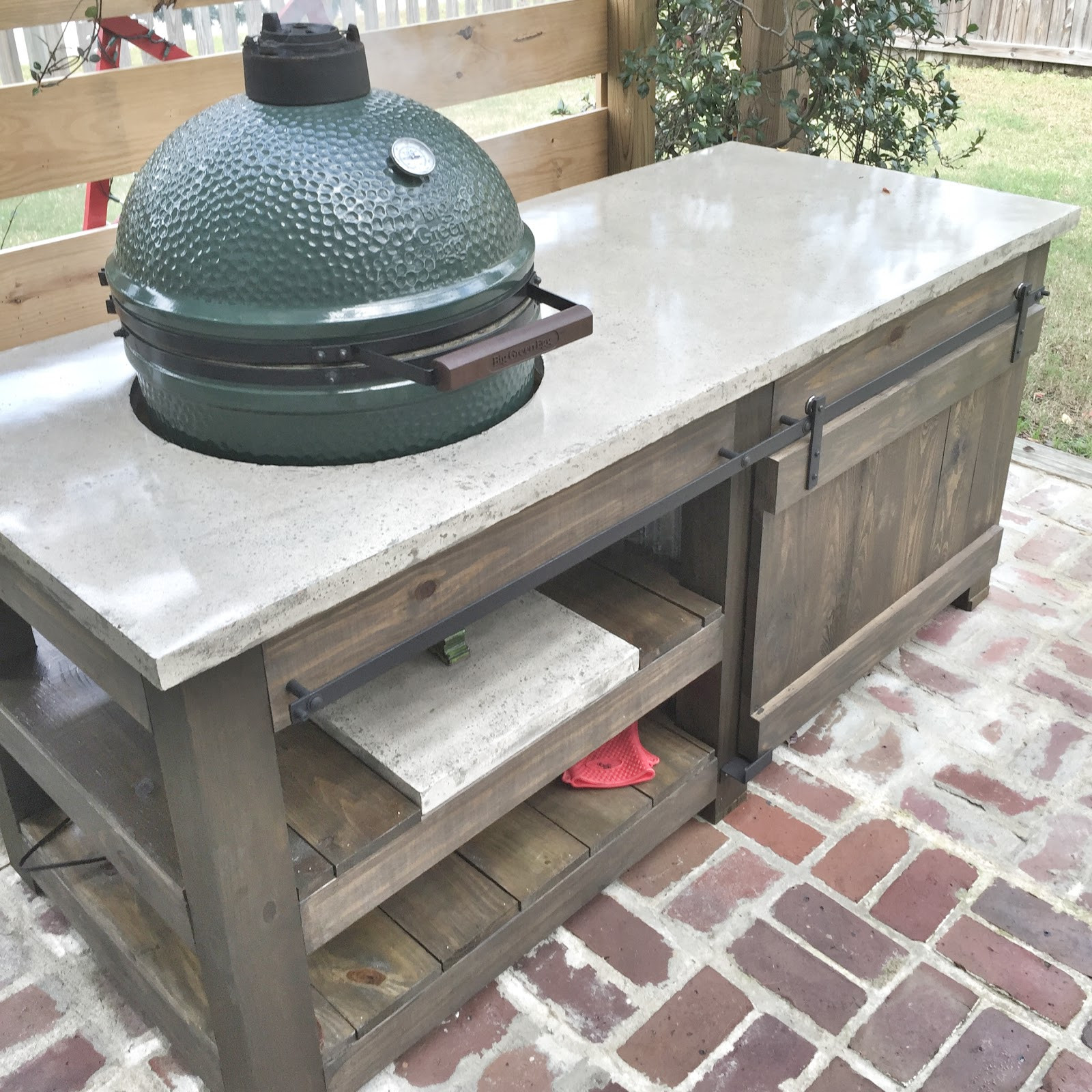 Best ideas about DIY Big Green Egg Table
. Save or Pin The Lowcountry Lady Big Green Egg Concrete Top Table Plans Now.