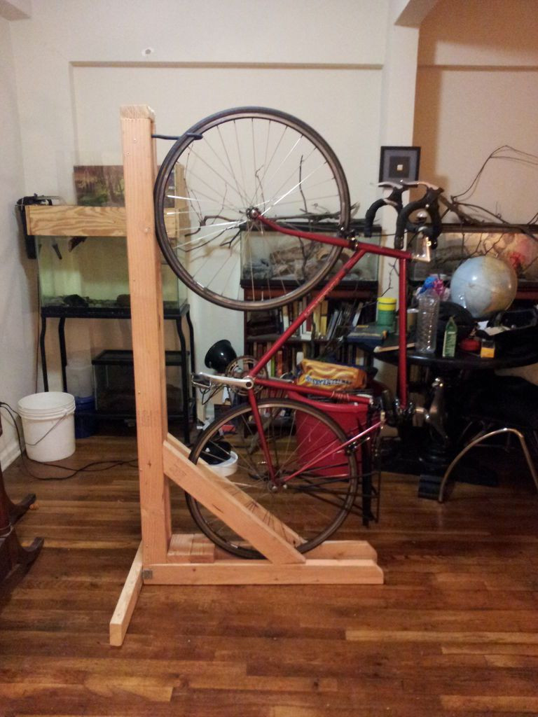 Best ideas about DIY Bike Storage
. Save or Pin diy vertical bike rack 1UPlgICBE My Yard Now.