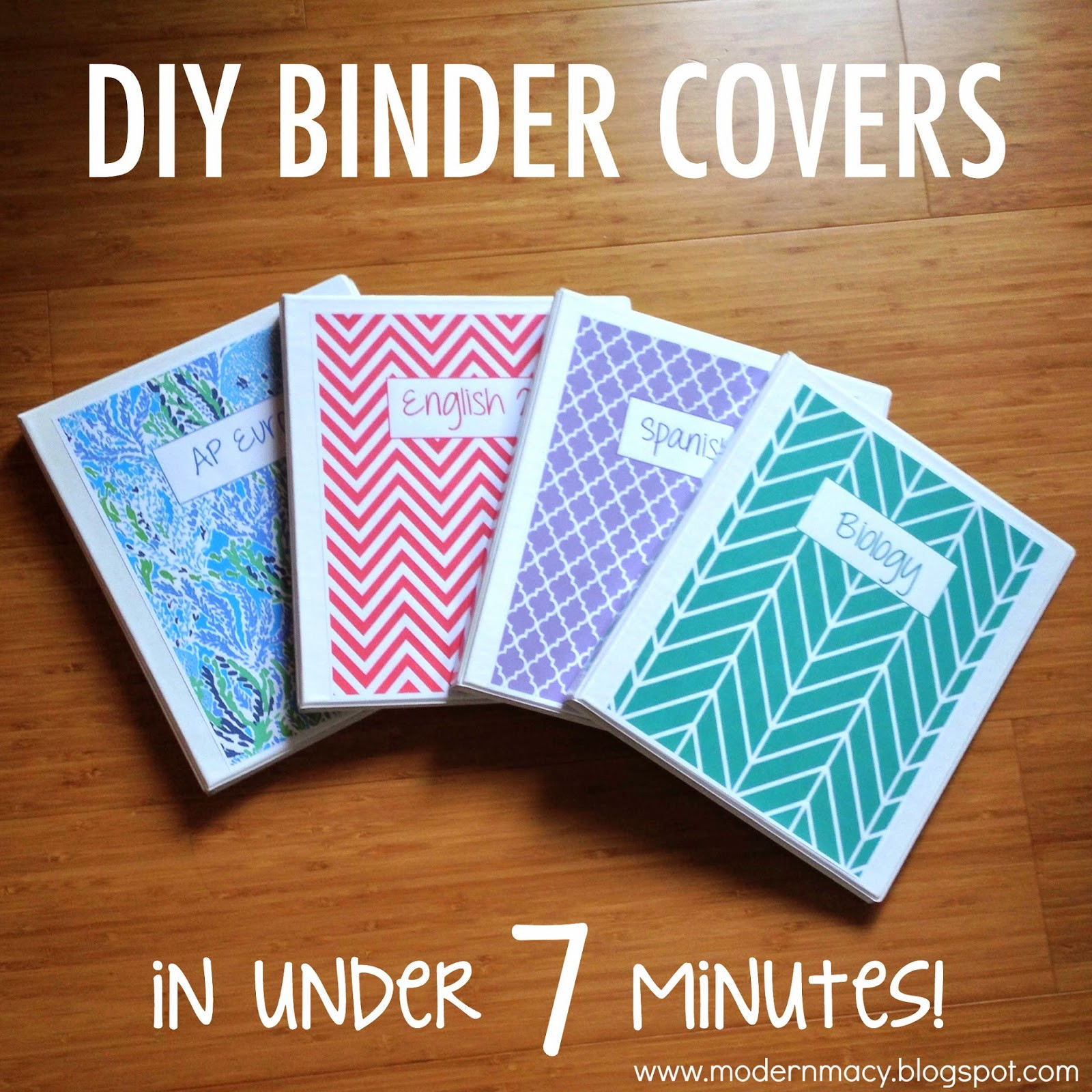 Best ideas about DIY Binder Cover
. Save or Pin Modern Macy DIY Binder Covers for School Now.