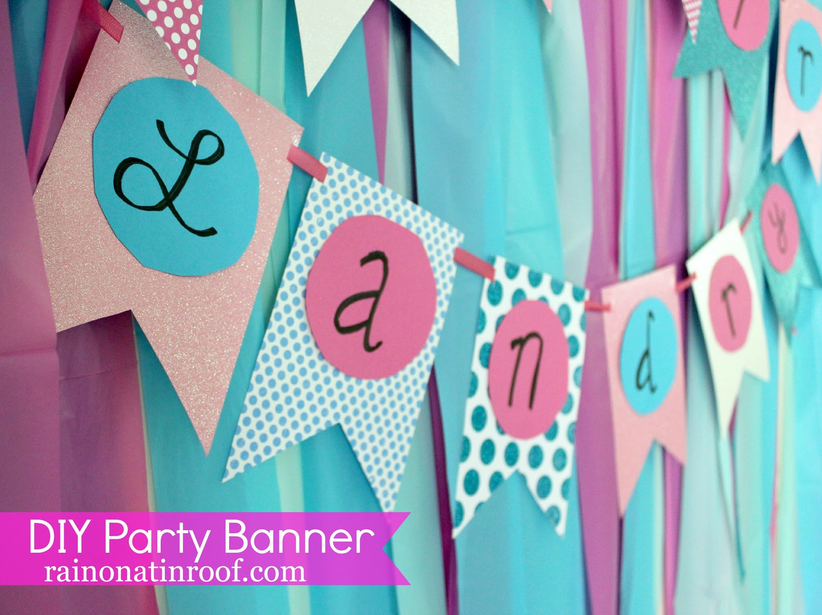 Best ideas about DIY Birthday Banner
. Save or Pin Easiest Ever DIY Birthday Banner Part 2 Rain on a Tin Roof Now.