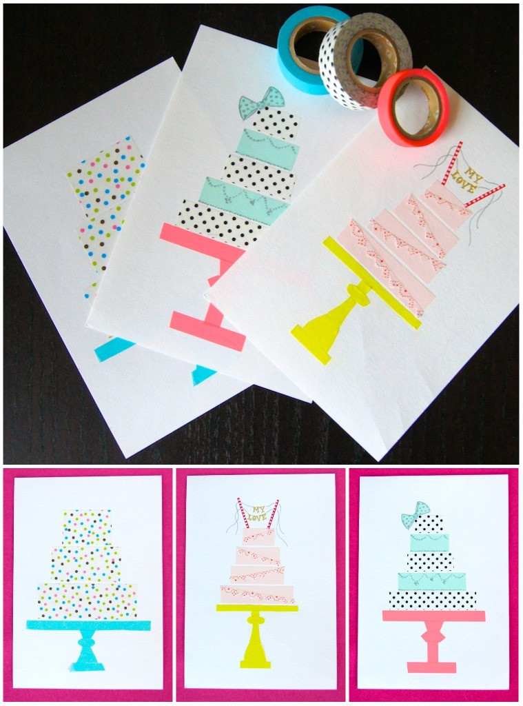 Best ideas about DIY Birthday Cards
. Save or Pin Omiyage Blogs DIY Washi Tape Birthday Cards Now.