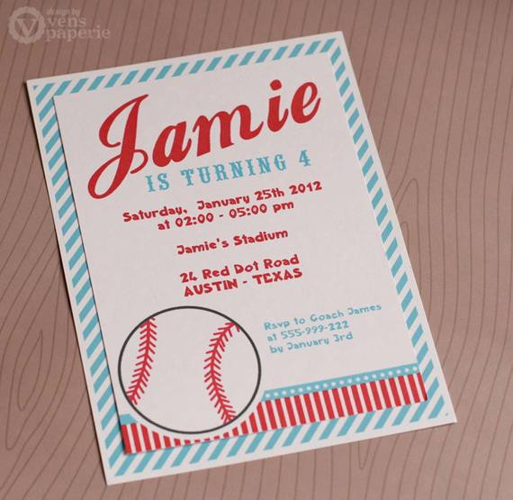Best ideas about DIY Birthday Invitations
. Save or Pin DIY PRINTABLE Invitation Card Sport Baseball Birthday Party Now.