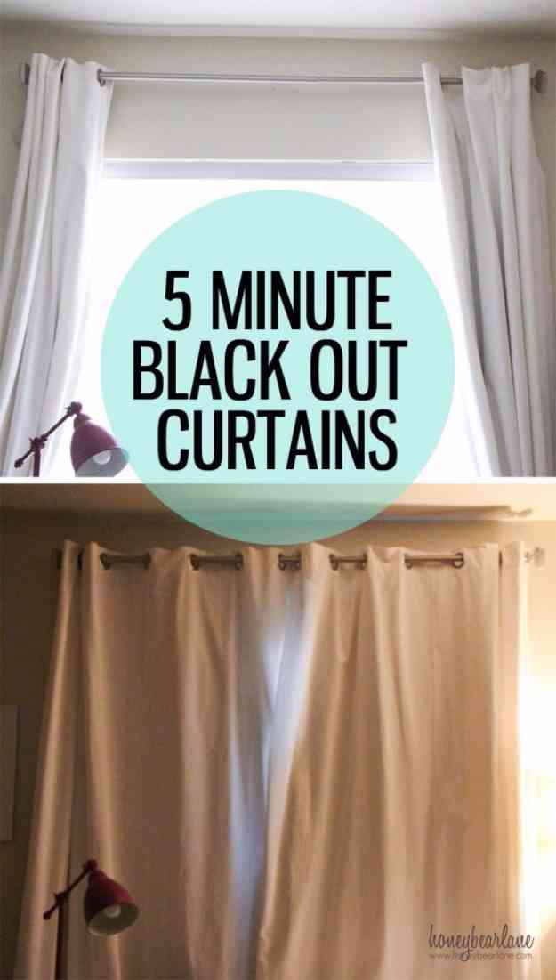Best ideas about DIY Blackout Curtains
. Save or Pin 27 Simple Sewing Projects You Can Make In Less Than 5 Now.