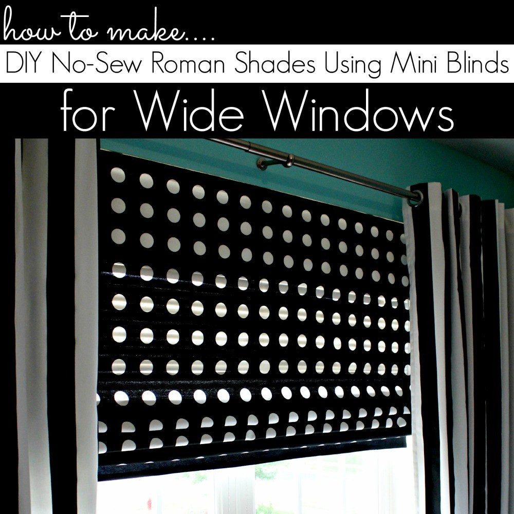 Best ideas about DIY Blackout Shades
. Save or Pin DIY Roman Shades for Wide Windows Using Mini Blinds Now.