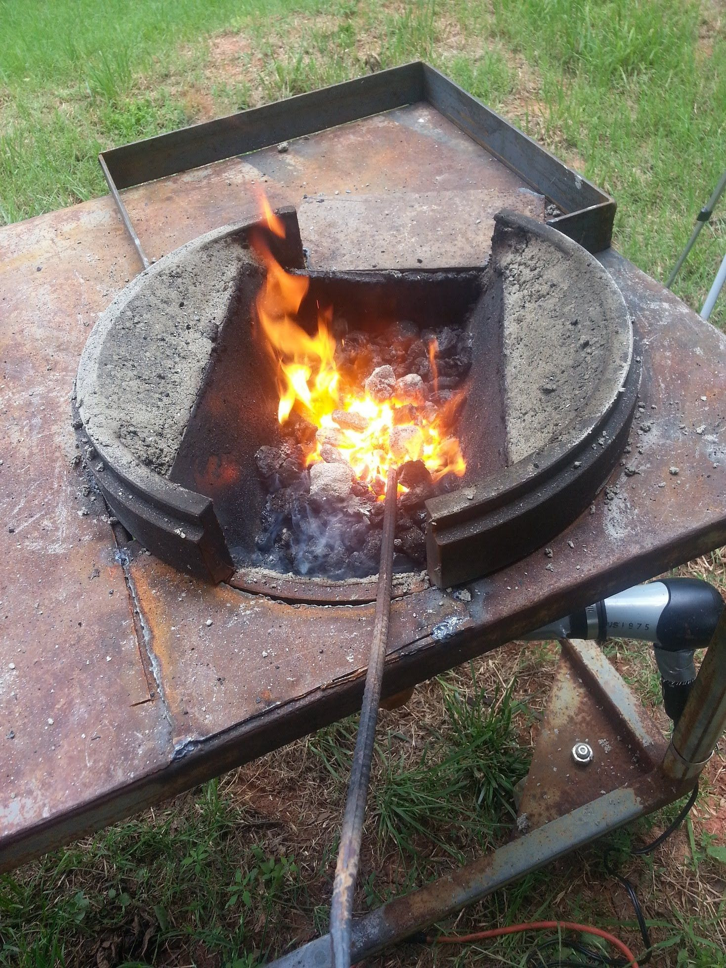 Best ideas about DIY Blacksmith Forge
. Save or Pin Build a Brake Drum Forge with Fire Pot Now.