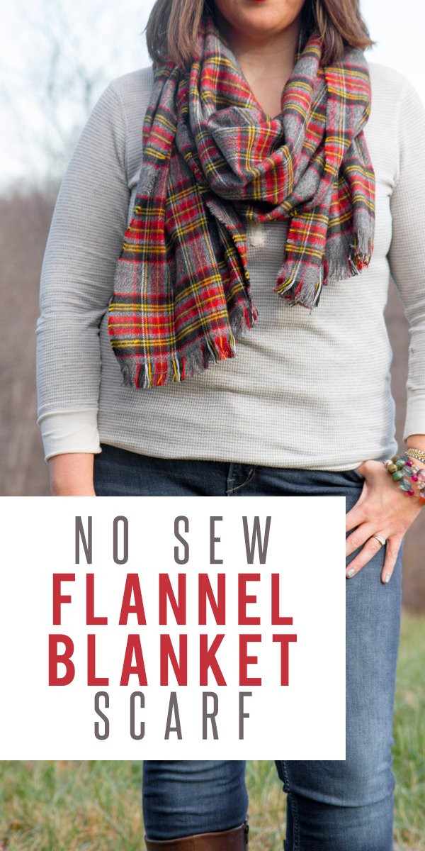 Best ideas about DIY Blanket Scarf
. Save or Pin DIY No Sew Flannel Blanket Scarf Now.