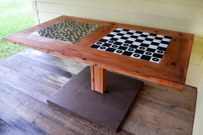 Best ideas about DIY Board Game Table
. Save or Pin DIY Outdoor Checkers Game Table Now.