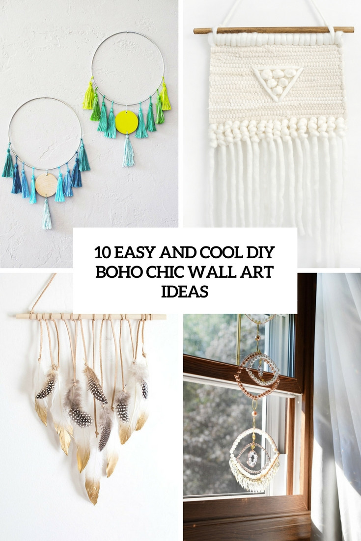 Best ideas about DIY Boho Decor
. Save or Pin 10 Easy And Cool DIY Boho Chic Wall Art Ideas Shelterness Now.