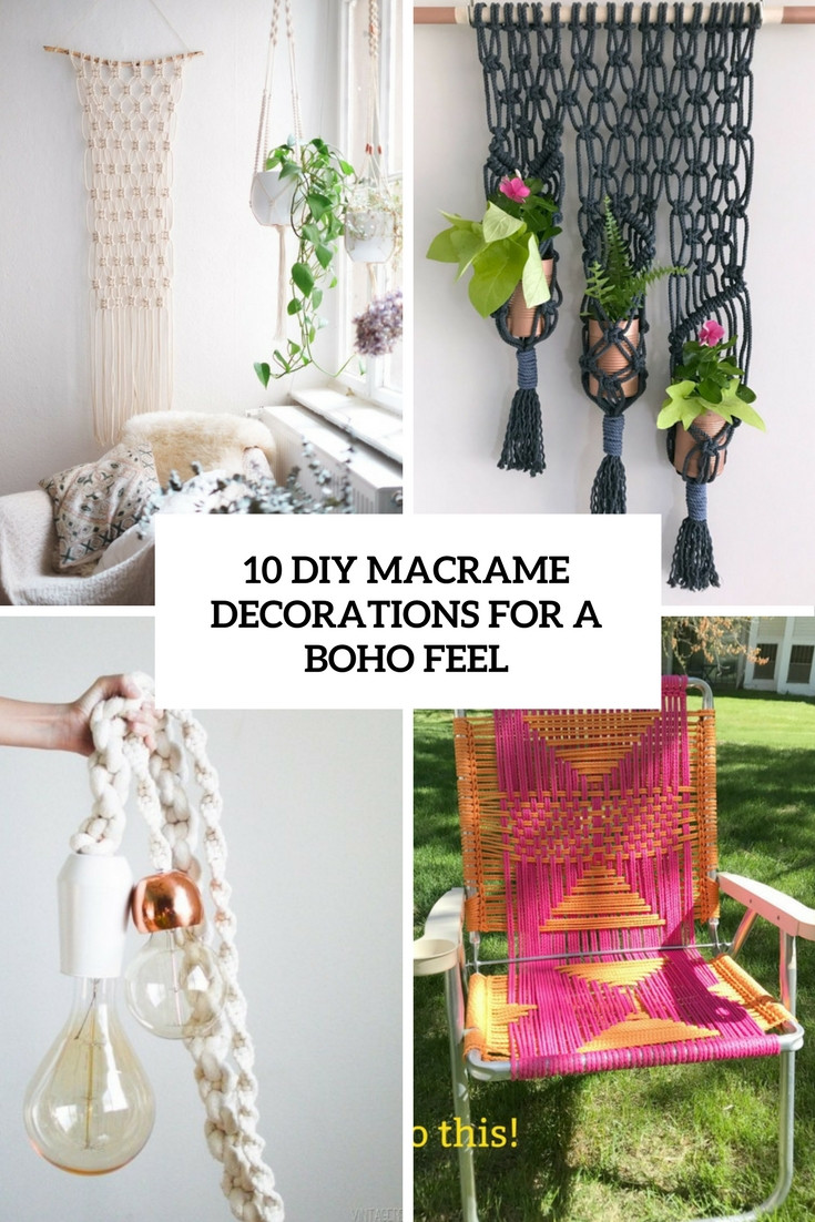 Best ideas about DIY Boho Decor
. Save or Pin 10 DIY Macrame Decorations For A Boho Feel Shelterness Now.