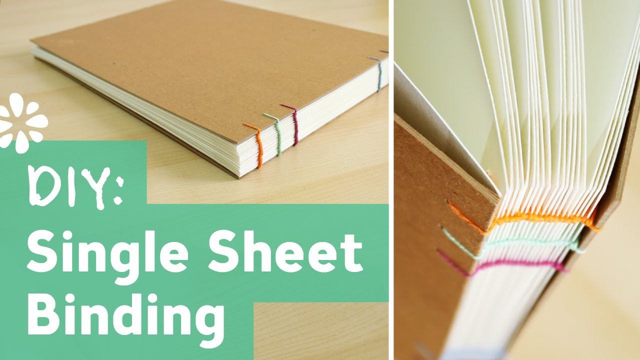 Best ideas about DIY Book Binding
. Save or Pin DIY Single Sheet Bookbinding Tutorial Now.