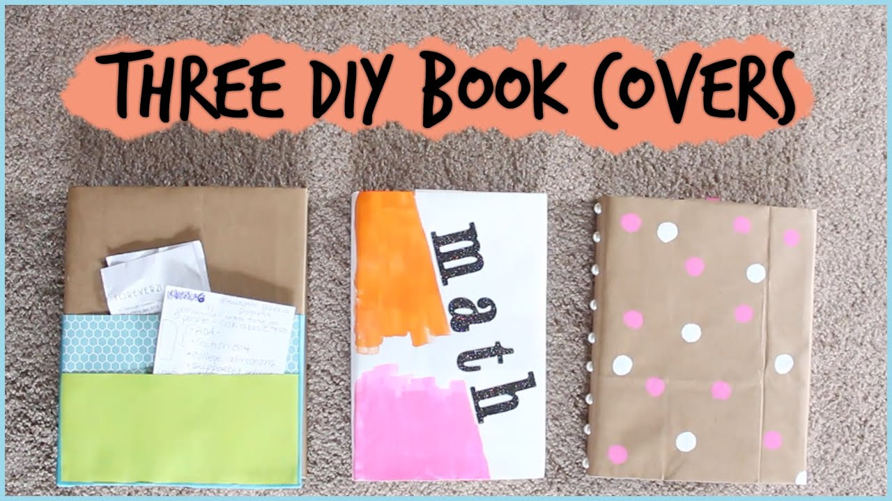 Best ideas about DIY Book Cover
. Save or Pin Three DIY Book Covers for Back to School Now.