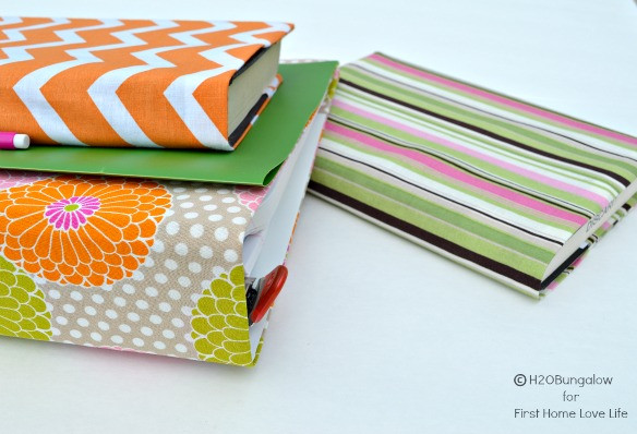 Best ideas about DIY Book Cover
. Save or Pin DIY Fabric Book Covers First Home Love Life Now.