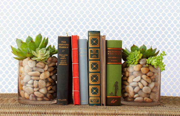 Best ideas about DIY Book Ends
. Save or Pin DIY Succulent Bookend Ideas for Styling a Bookshelf Now.