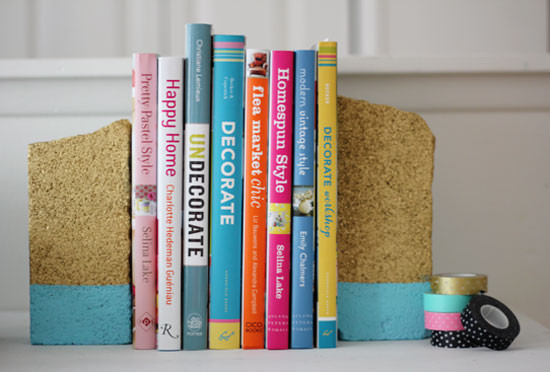 Best ideas about DIY Book Ends
. Save or Pin Easy DIY "Dipped" Brick Bookends Now.