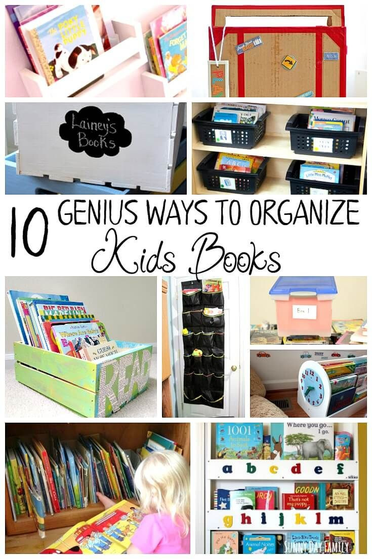 Best ideas about DIY Book Storage
. Save or Pin 10 Genius Ways to Organize Kids Books Now.