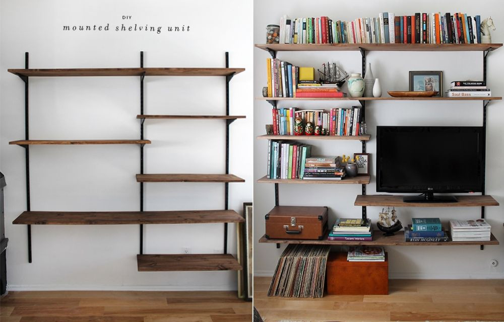 Best ideas about DIY Bookshelf Wall
. Save or Pin DIY Bookshelf Ideas For Every Space Style And Bud Now.