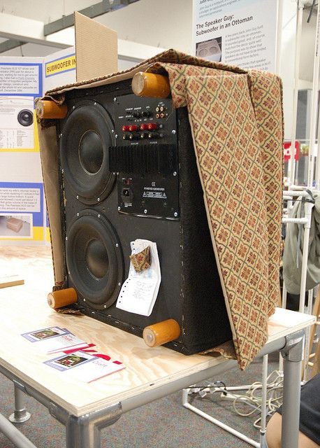 Best ideas about DIY Boombox Plans
. Save or Pin the ottoman subwoofer Gad s Now.