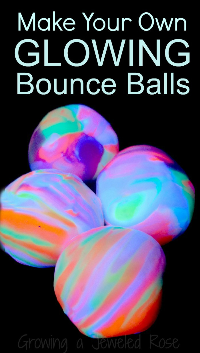 Best ideas about DIY Bouncy Balls
. Save or Pin Homemade Bouncy Balls That Glow Growing A Jeweled Rose Now.
