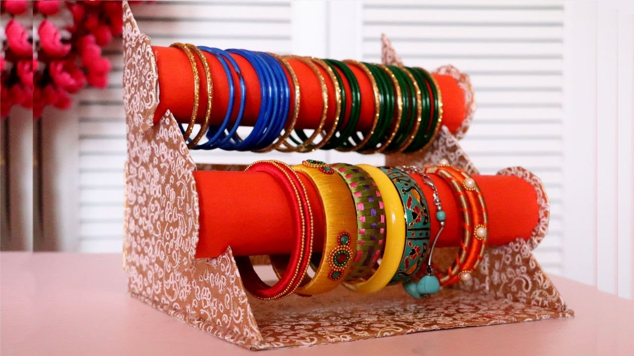 Best ideas about DIY Bracelet Holders
. Save or Pin Cardboard Crafts DIY Bangle Stand Now.