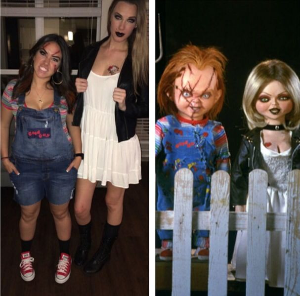 Best ideas about DIY Bride Of Chucky Costume
. Save or Pin Cheap DIY costume of Chucky & bride Tiffany DIY Now.