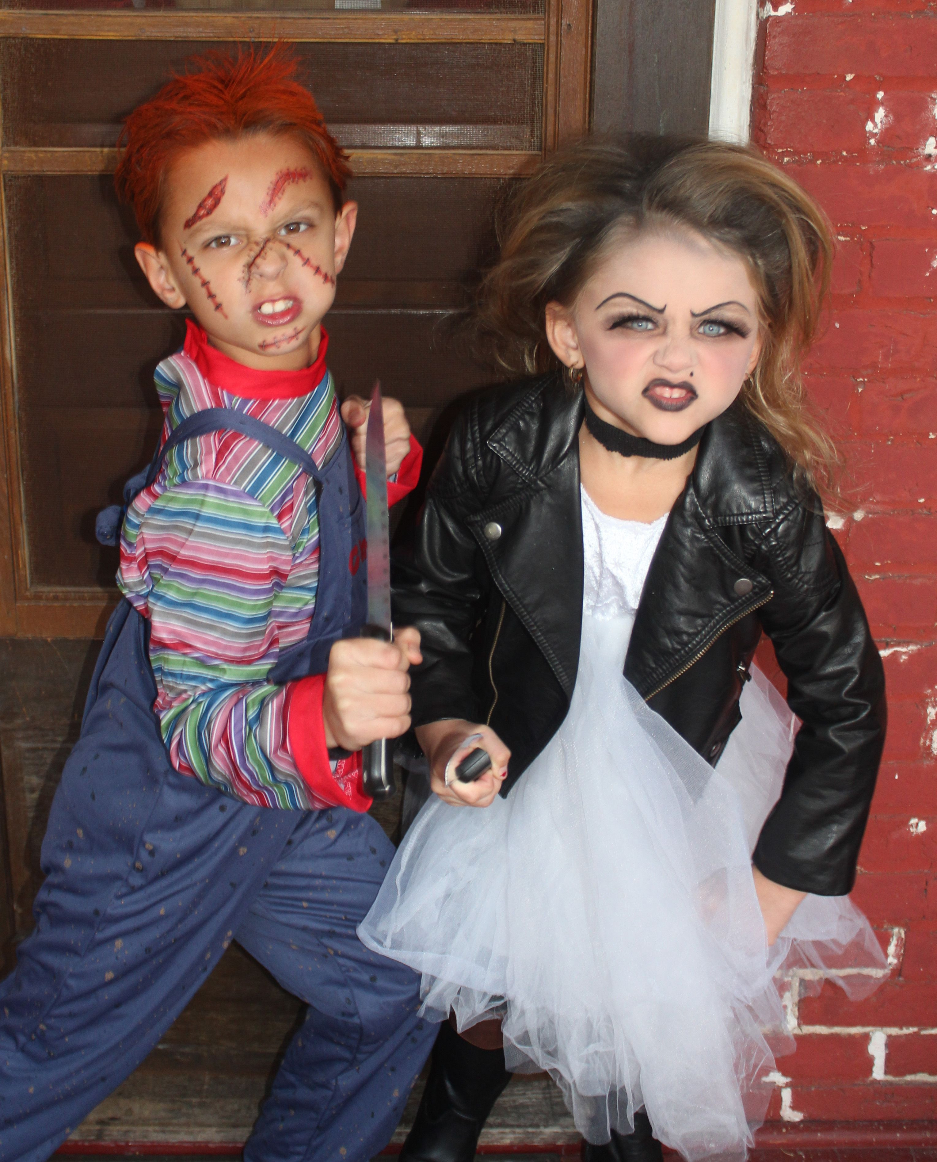 Best ideas about DIY Bride Of Chucky Costume
. Save or Pin Great sibling Halloween costumes Chucky and his bride Now.