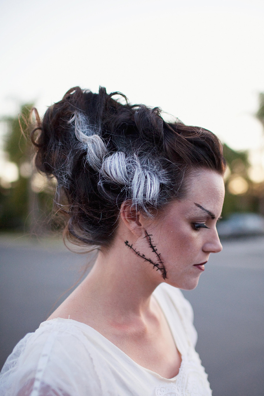 Best ideas about DIY Bride Of Frankenstein Costume
. Save or Pin TELL MONSTER FAMILY COSTUME DIY Tell Love and PartyTell Now.