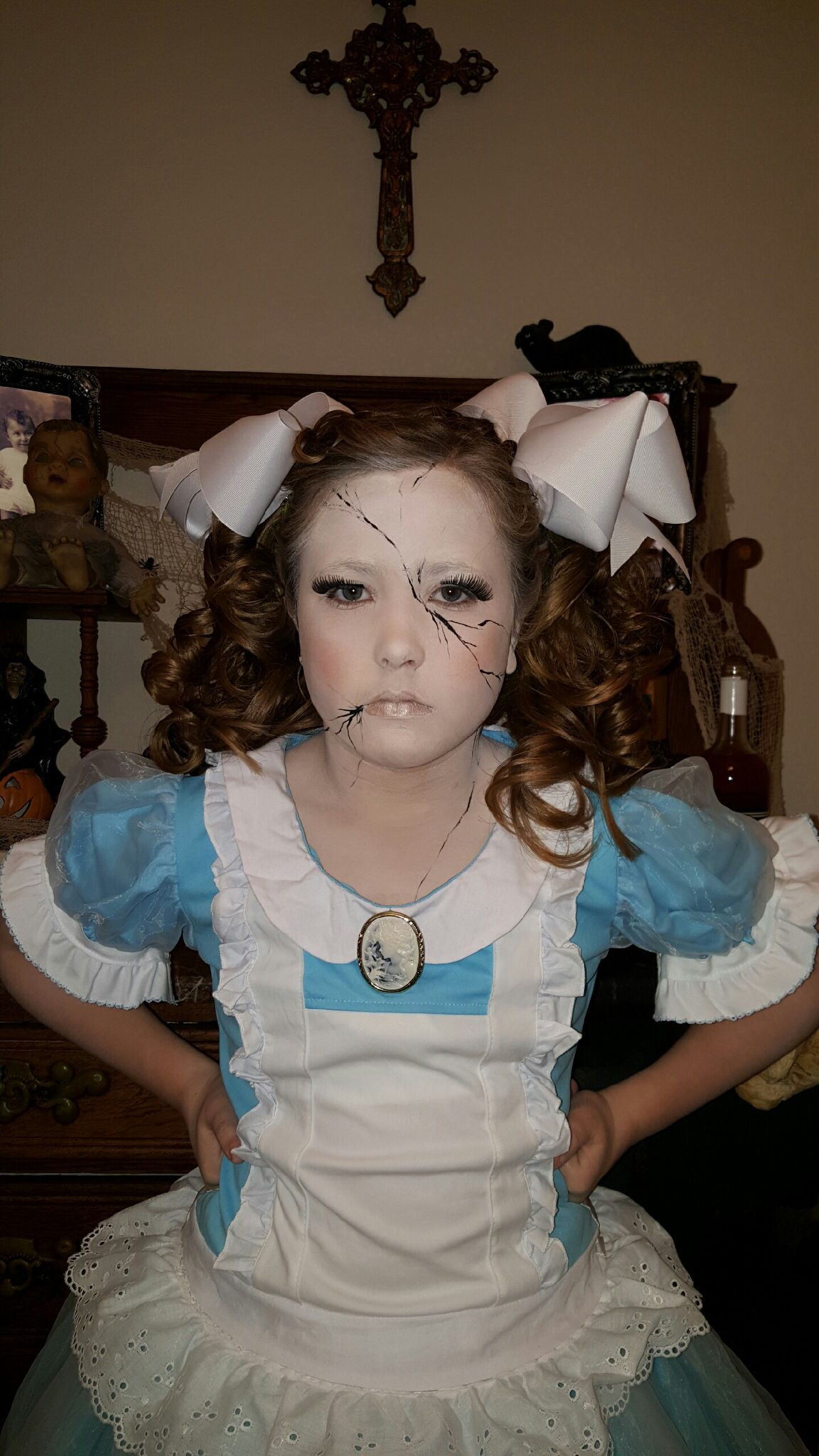 Best ideas about DIY Broken Doll Costume
. Save or Pin Broken porcelain doll Halloween costume Now.