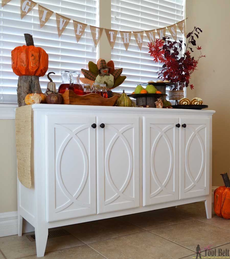 Best ideas about DIY Buffet Cabinet
. Save or Pin DIY Buffet Sideboard with Circle Trim Doors Her Tool Belt Now.