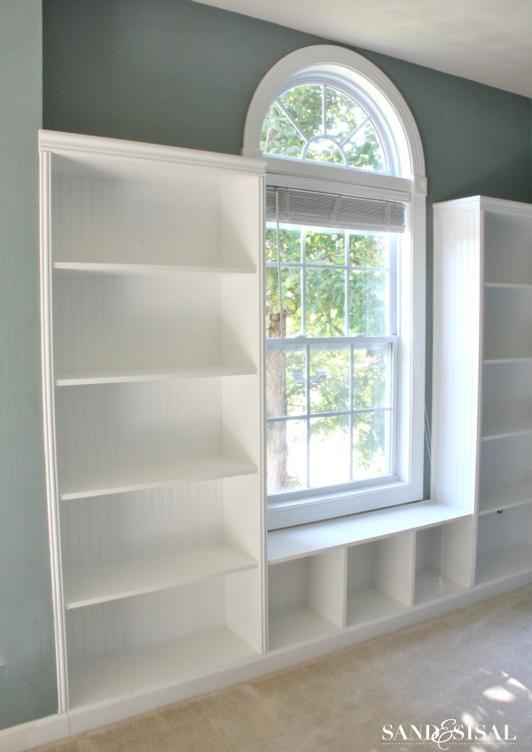 Best ideas about DIY Built In Bookshelves
. Save or Pin DIY Built in Bookshelves Window Seat Sand and Sisal Now.