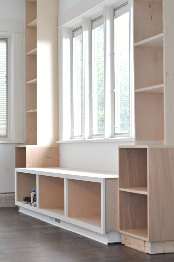 Best ideas about DIY Built In Bookshelves With Cabinet Below
. Save or Pin DIY Window Seat and Built Ins Project s Started House Now.