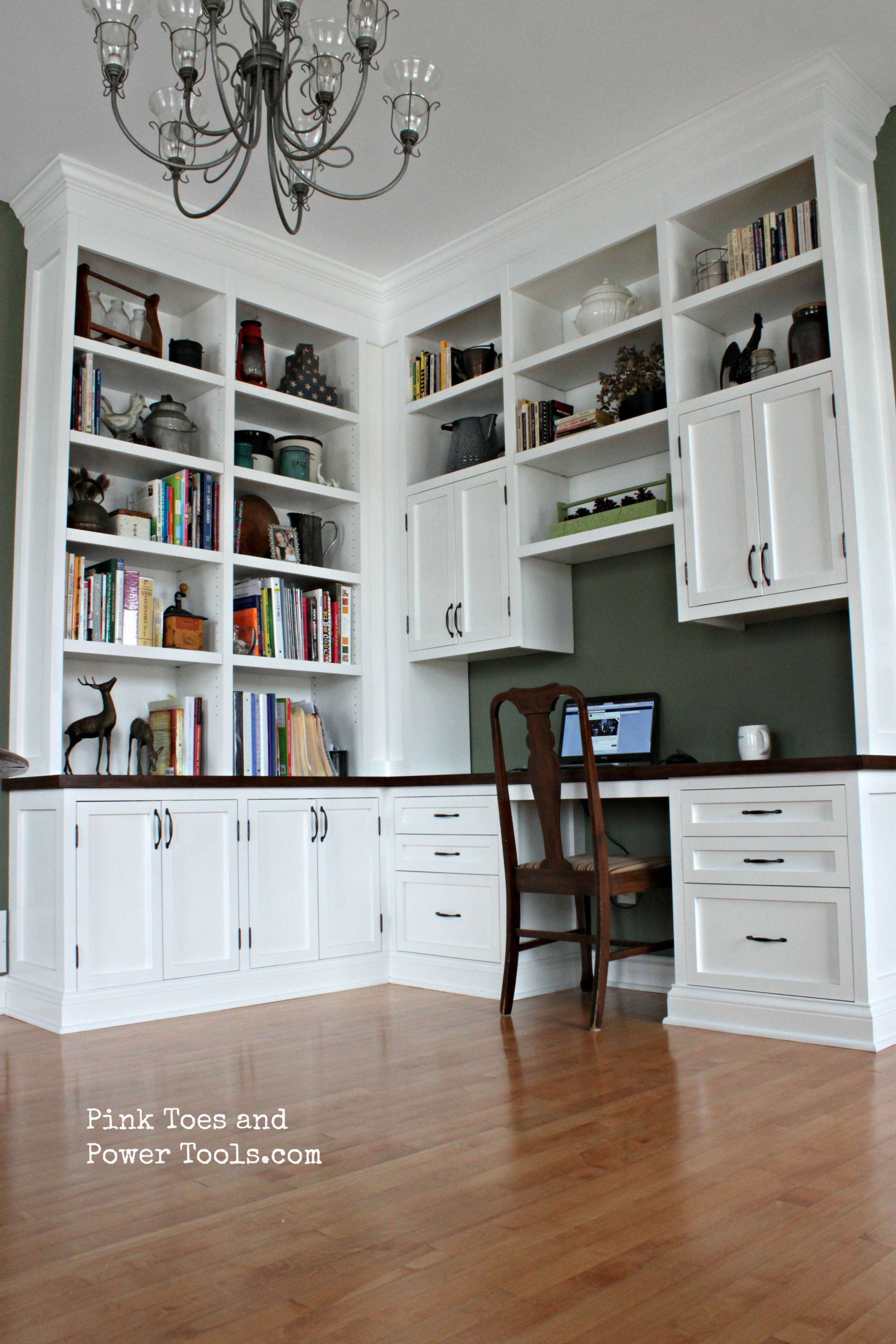 Best ideas about DIY Built In Desk And Bookshelves
. Save or Pin Dining Room Home fice Styled Bookshelves Now.