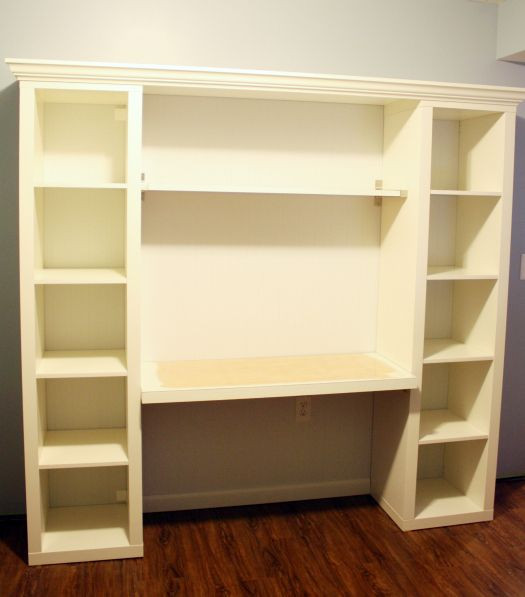 Best ideas about DIY Built In Desk And Bookshelves
. Save or Pin How to build your own "built in" desk from Ikea Billy Now.