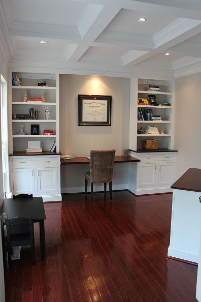 Best ideas about DIY Built In Office Cabinets
. Save or Pin Home fice Remodel With Home Made Built Ins Now.