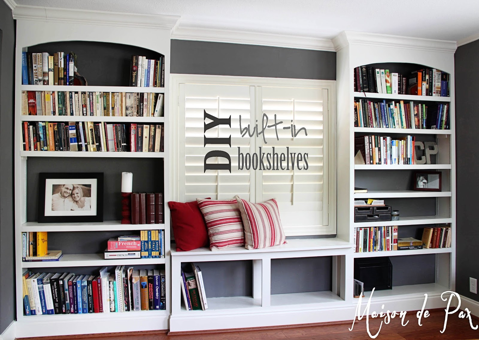 Best ideas about DIY Built In Shelves
. Save or Pin DIY Built In Bookshelves Maison de Pax Now.