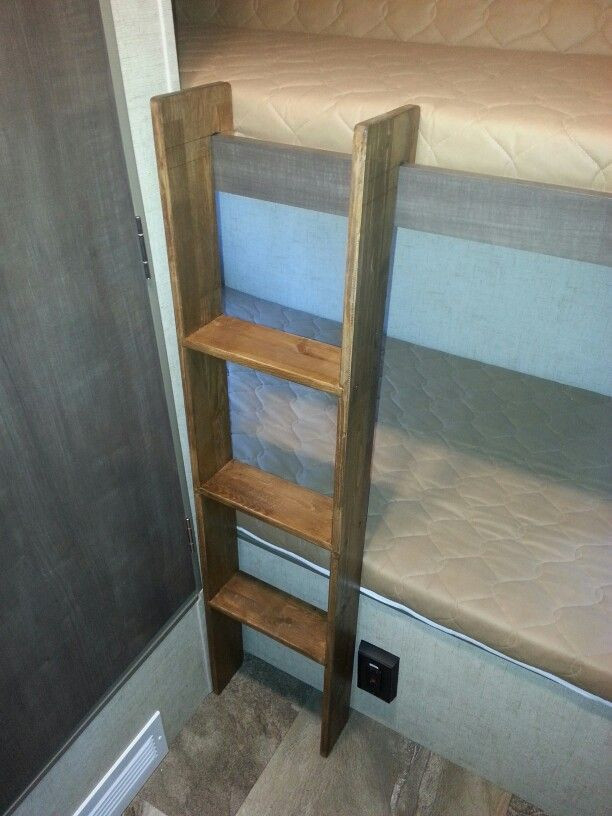 Best ideas about DIY Bunk Bed Ladder
. Save or Pin R Pod Bunk Ladder Traveling In RVs Now.
