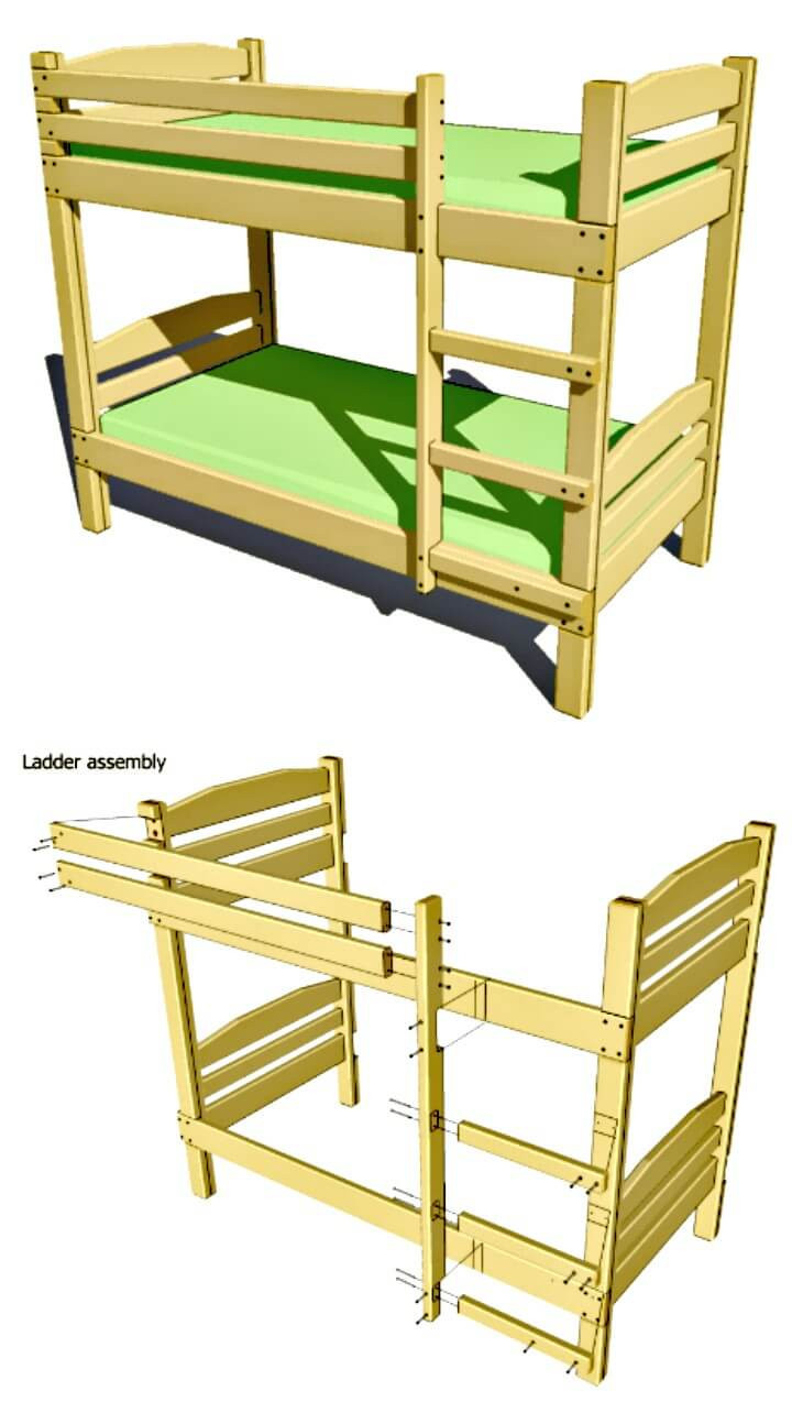 Best ideas about DIY Bunk Beds Plans
. Save or Pin 22 Low Bud DIY Bunk Bed Plans to Upgrade Your Kids Room Now.